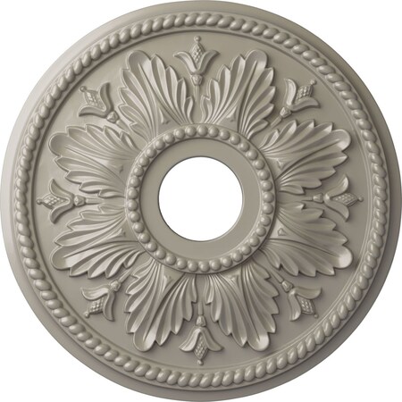 Edinburgh Ceiling Medallion (Canopies up to 5 1/8"), 18 1/8"OD x 3 1/2"ID x 2 3/4"P, Pearl White